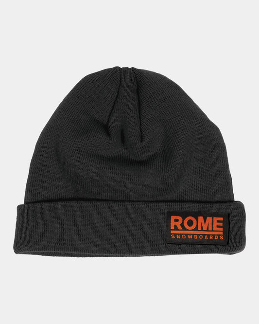 Rome Logo Beanie Black
