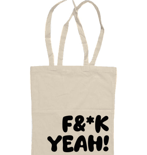 Tote Bag F&*K YEAH! Natural