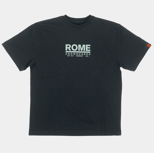 Rome Logo T-Shirt Black