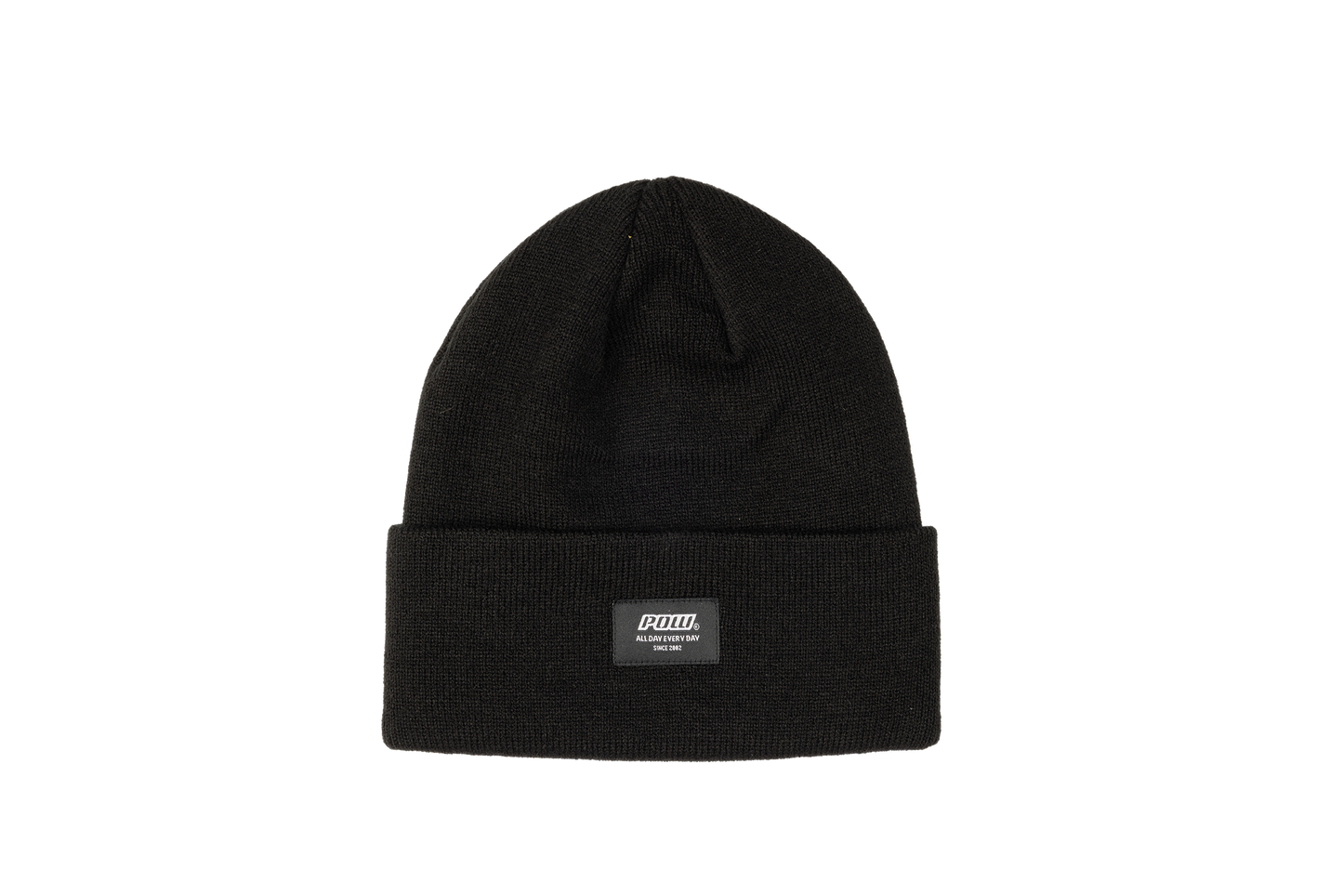 Pow Logo Beanie Black