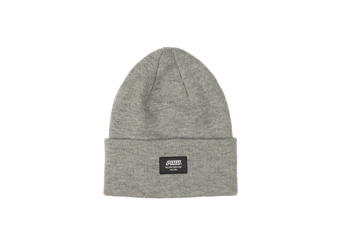 Pow Logo Beanie Heather Grey
