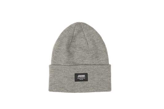 Pow Logo Beanie Heather Grey